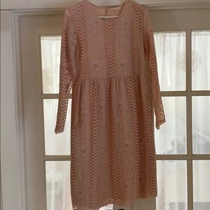 Pink lace dress